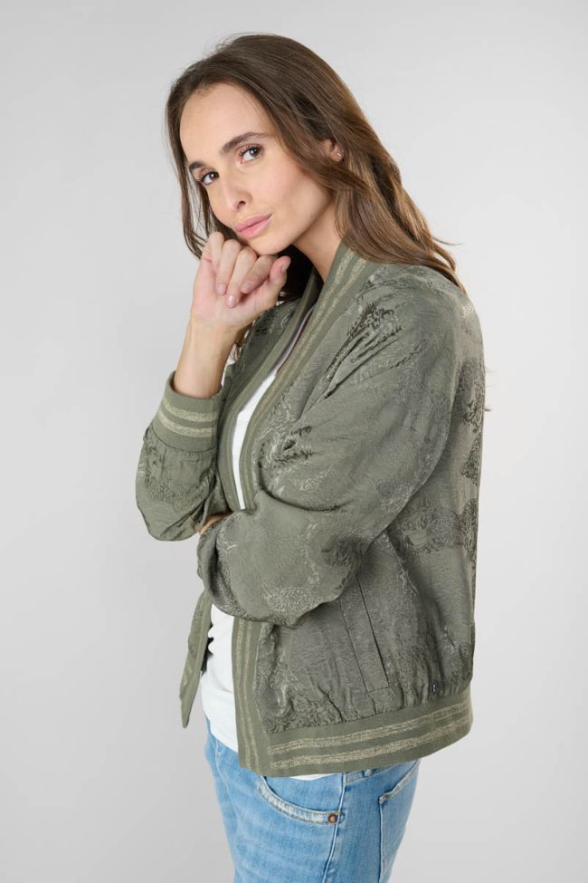 Veste Clavel en jacquard kaki
