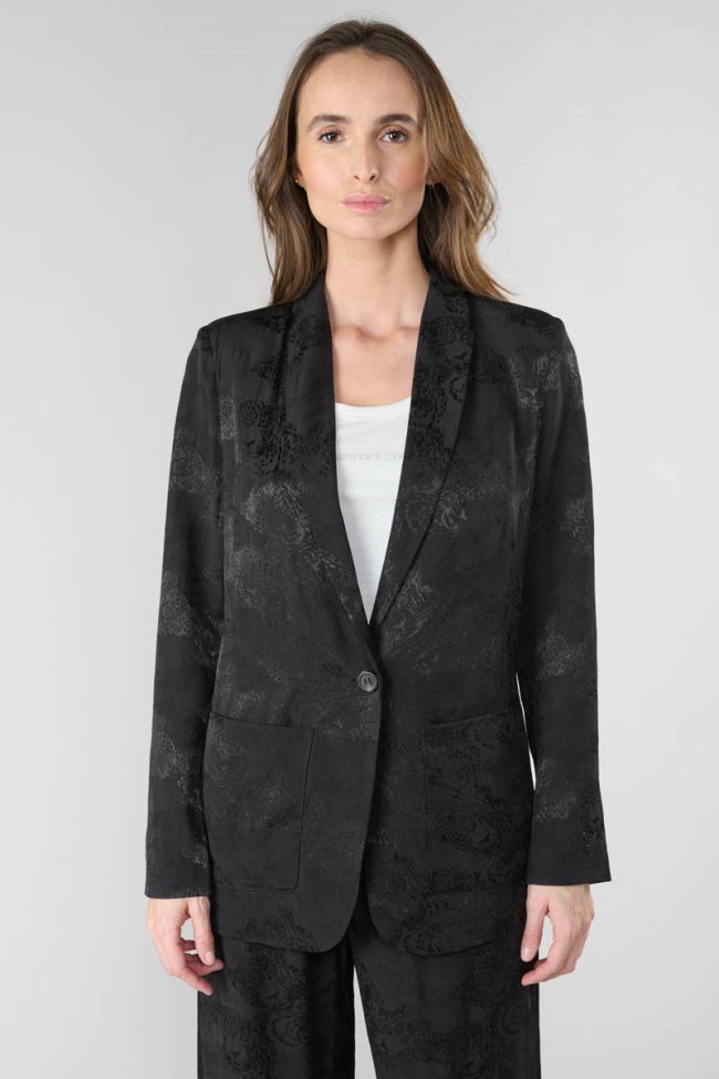 Veste Cosmos en jacquard noir