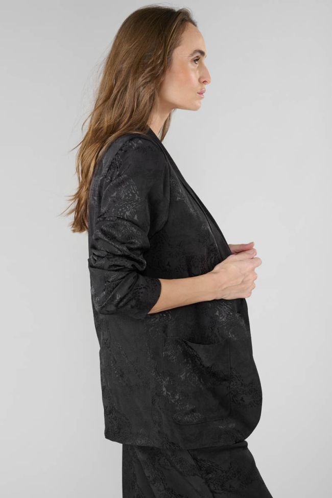 Veste Cosmos en jacquard noir