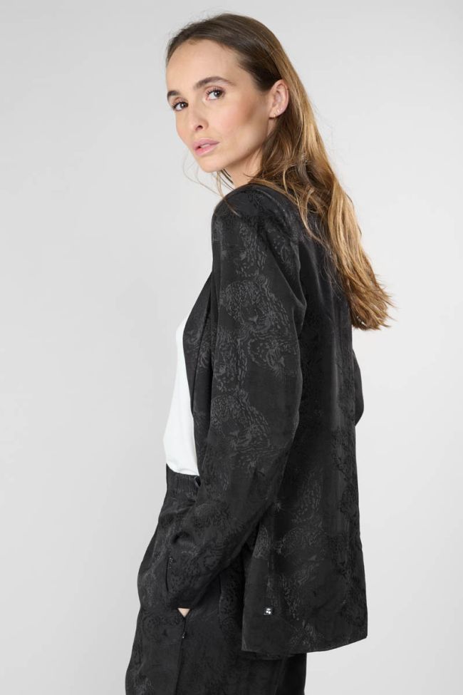 Veste Cosmos en jacquard noir