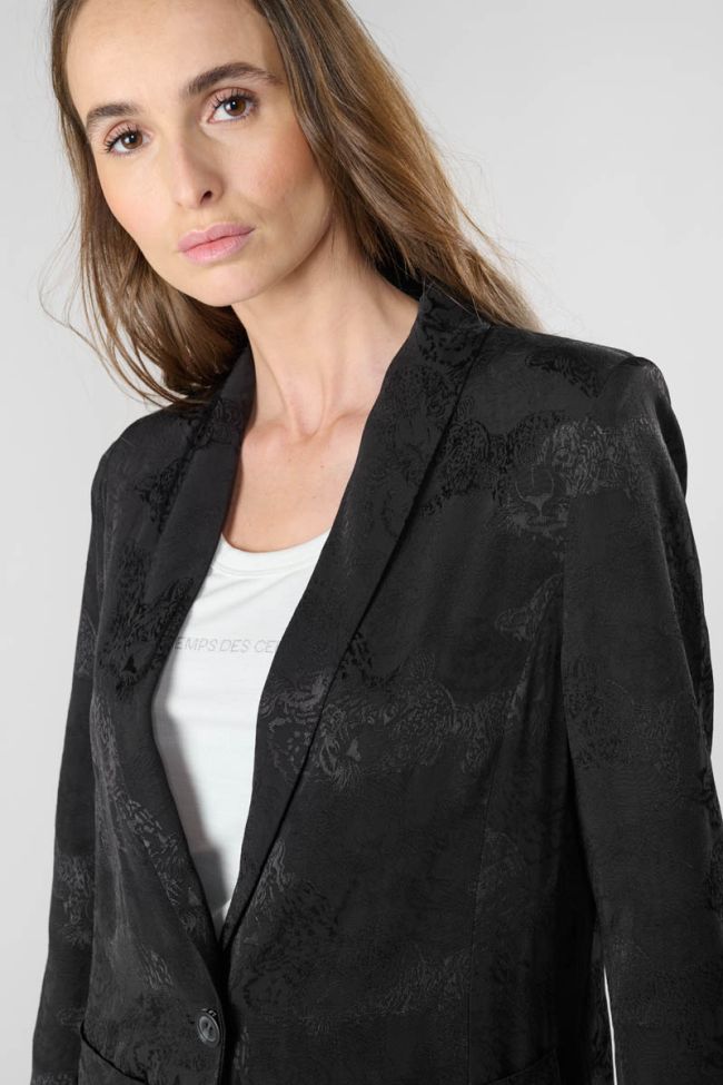 Veste Cosmos en jacquard noir