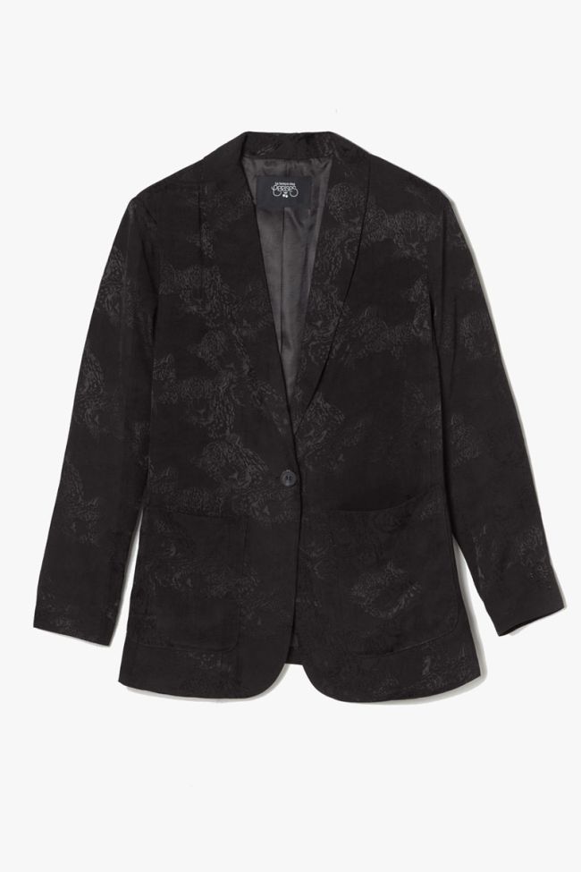 Veste Cosmos en jacquard noir