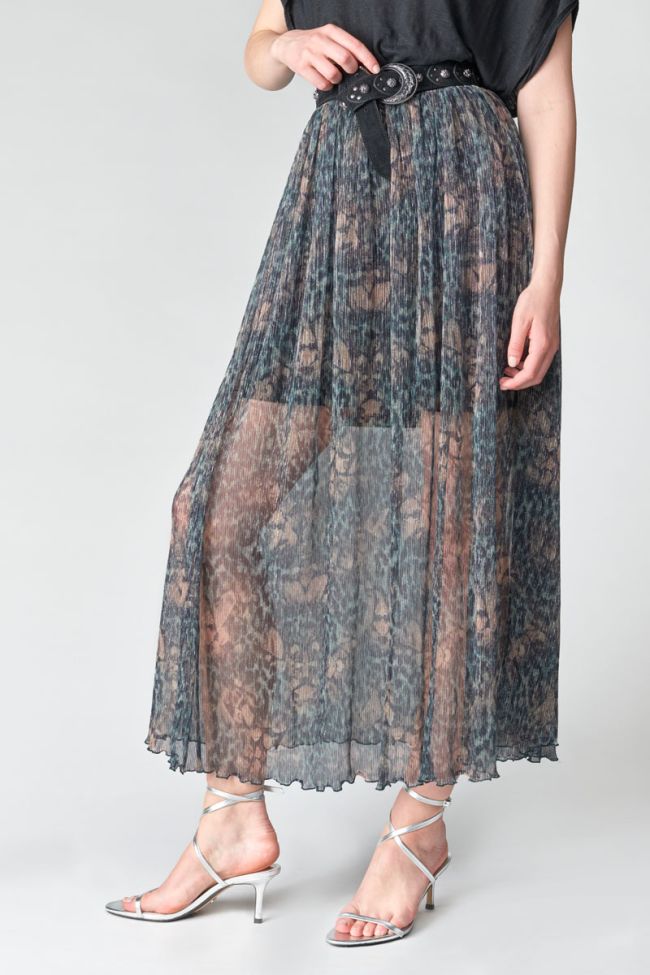 Jupe longue Dille kaki irisée