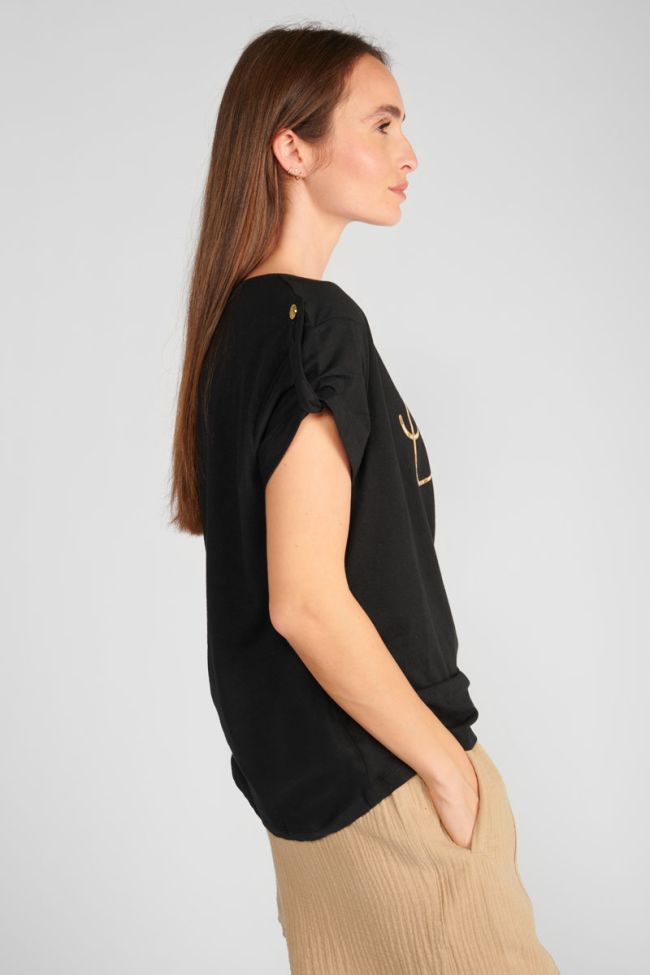 T-shirt Dwight noir imprimé