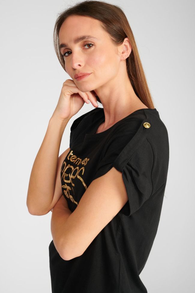 T-shirt Dwight noir imprimé