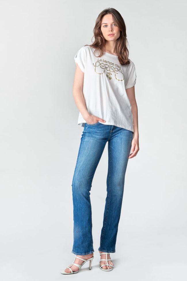 T-shirt Dwight blanc imprimé