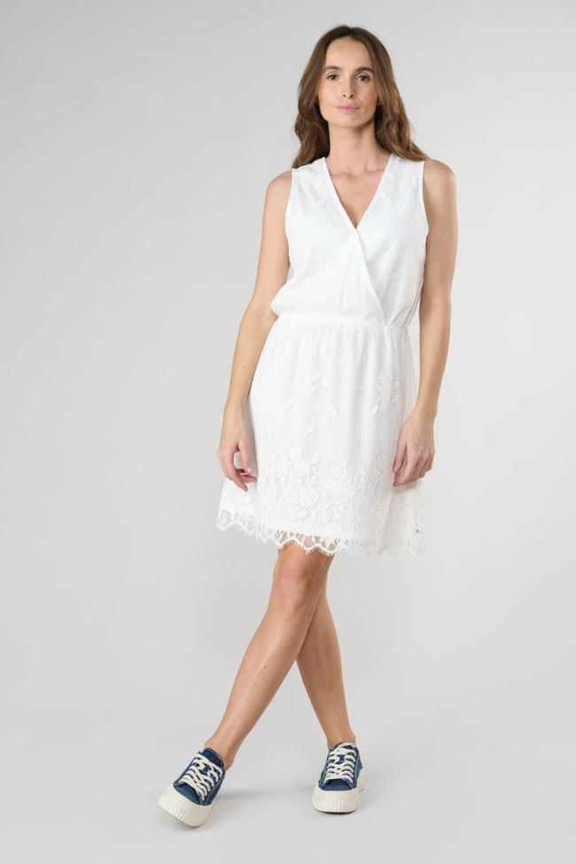 Robe Heliot à dentelle blanche