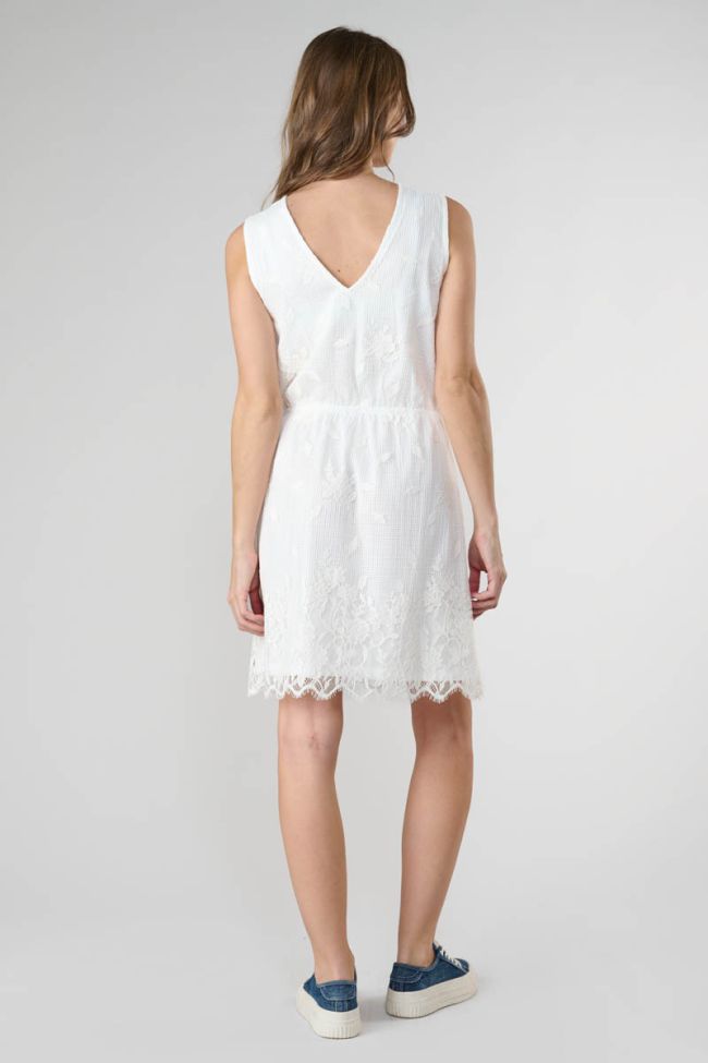 Robe Heliot à dentelle blanche