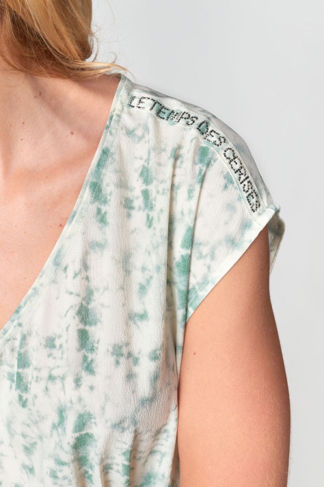 Robe Jasna tie and dye vert d'eau