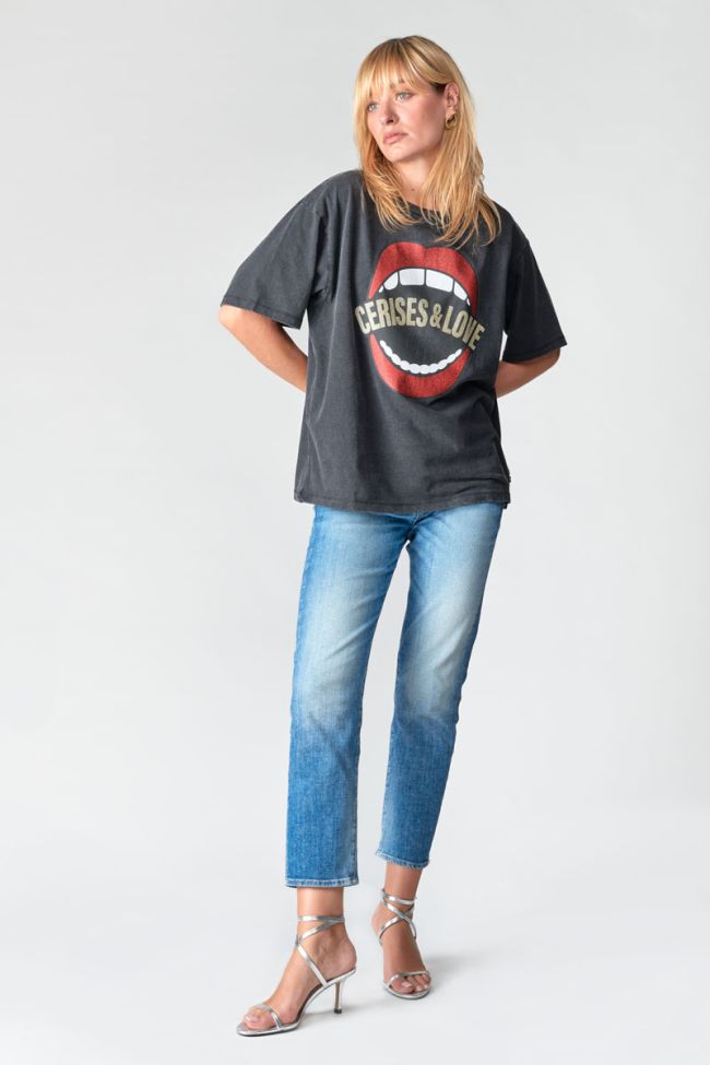 T-shirt Joel noir délavé