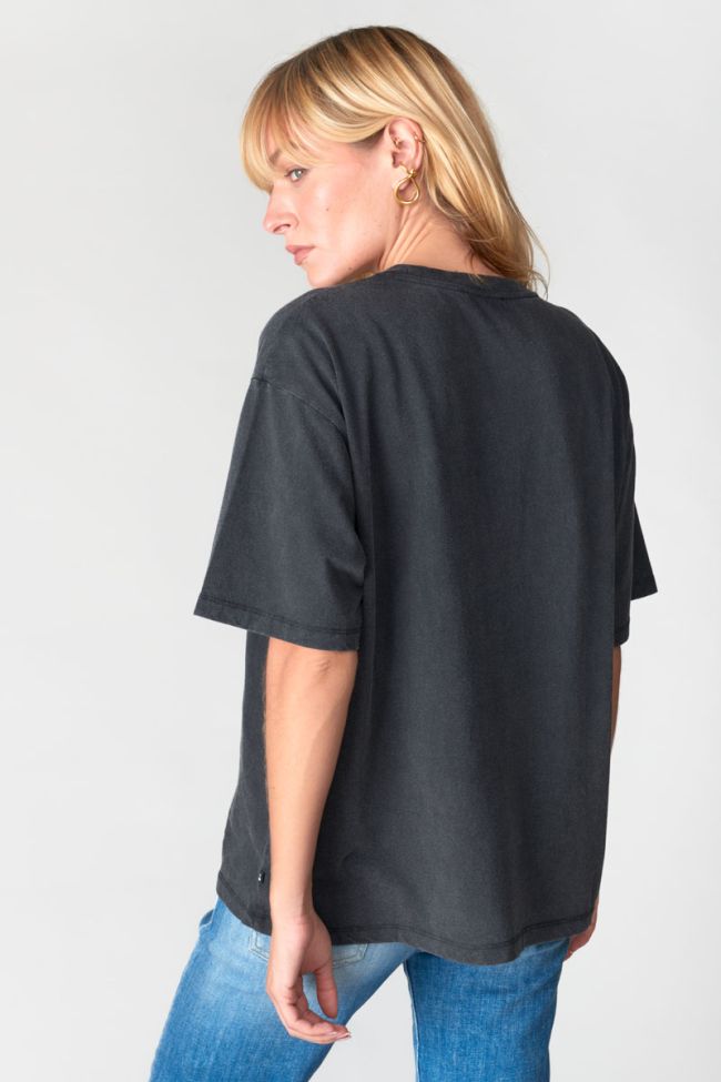 T-shirt Joel noir délavé