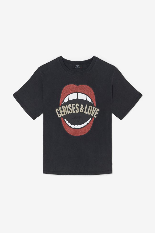 T-shirt Joel noir délavé