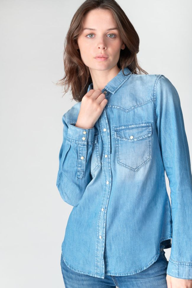 Chemise en jeans Juanita bleu délavé
