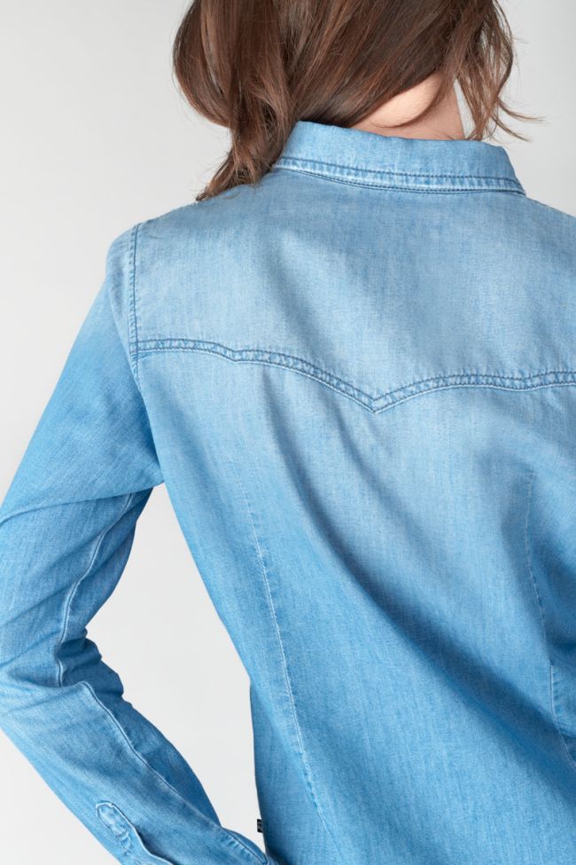 Chemise en jeans Juanita bleu délavé
