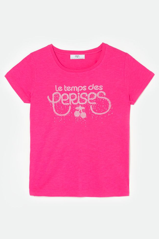 T-shirt Marty fuchsia imprimé