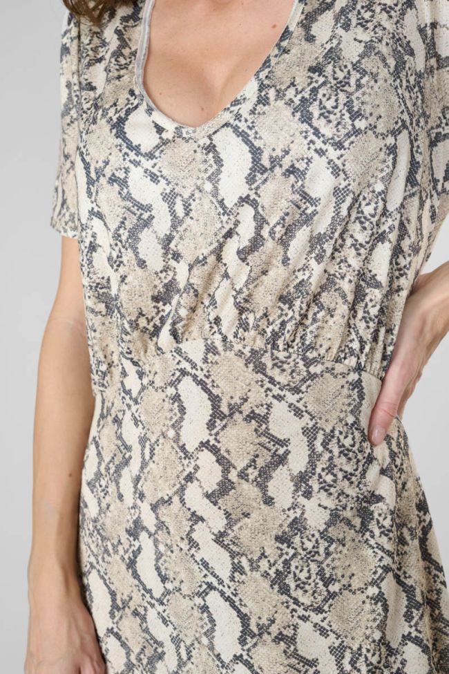 Robe longue Orient à motif python