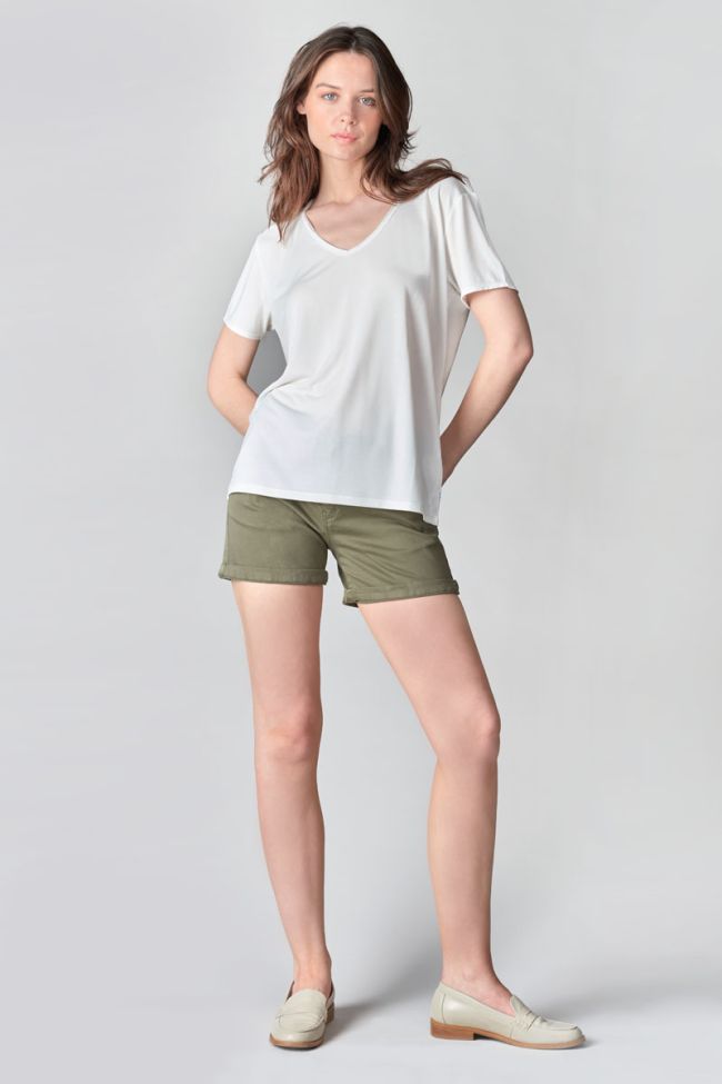 T-shirt Parodia blanc brodé