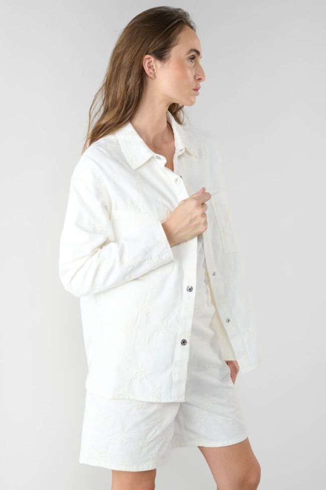Veste brodée Physost blanche