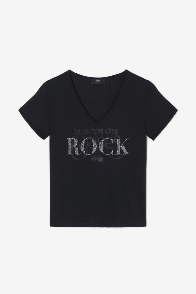 T-shirt Quinn noir imprimé