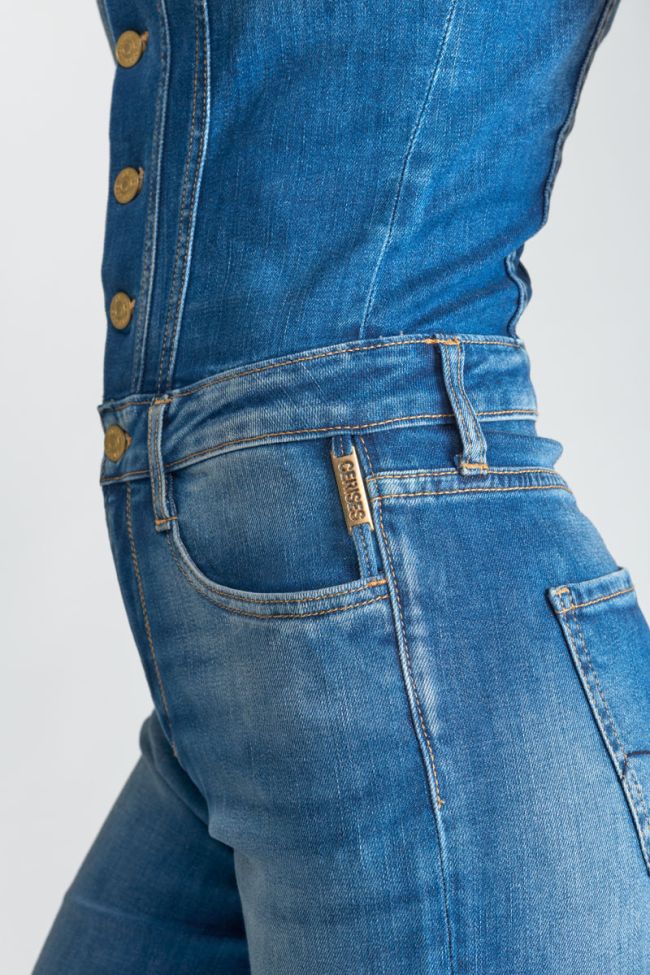 Combinaison en jeans Vienne bleu