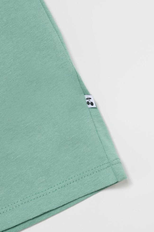 T-shirt Anwargi vert imprimé