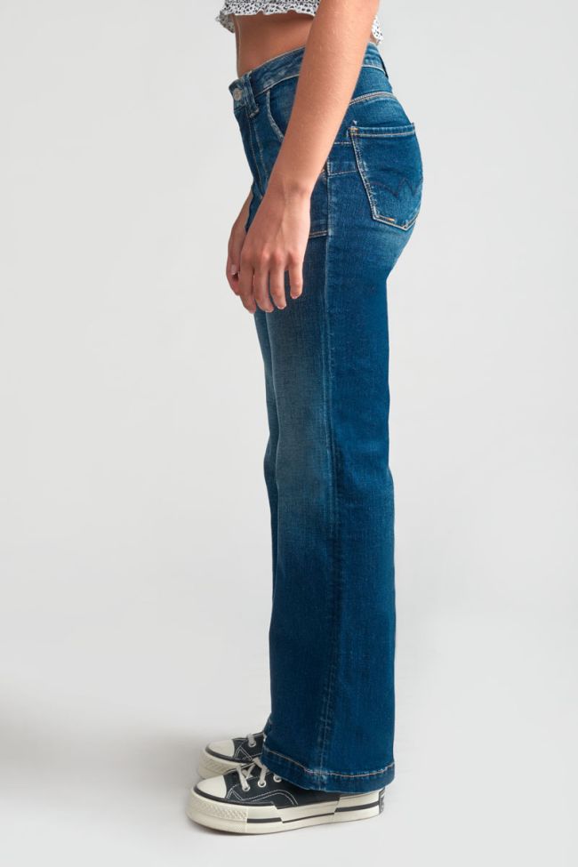 Jeans pulp flare taille haute bleu N°2