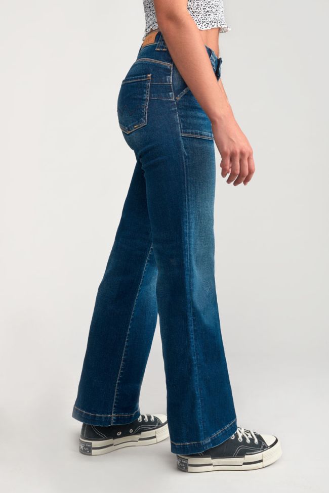 Jeans pulp flare taille haute bleu N°2