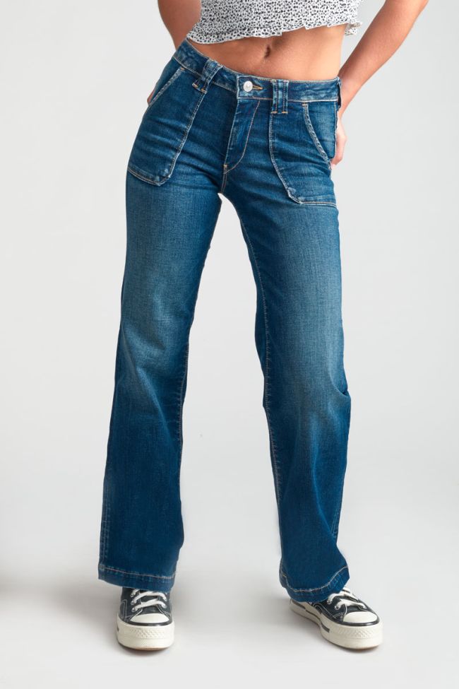 Jeans pulp flare taille haute bleu N°2