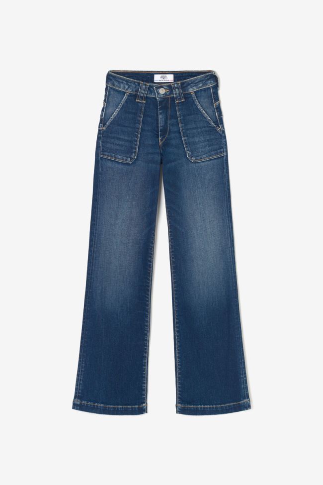 Jeans pulp flare taille haute bleu N°2