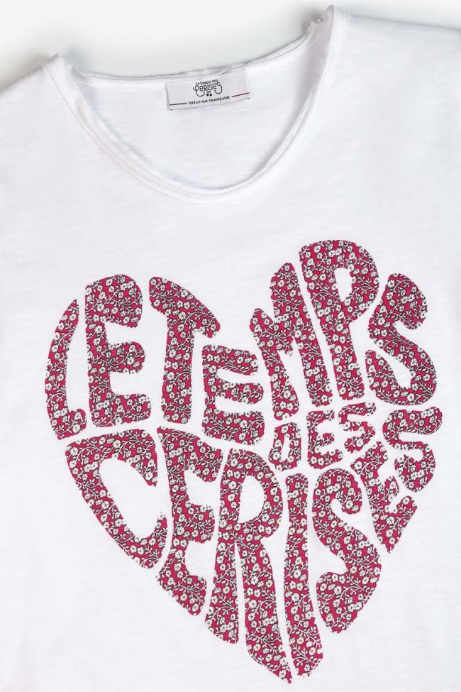 T-shirt Isaakgi blanc imprimé