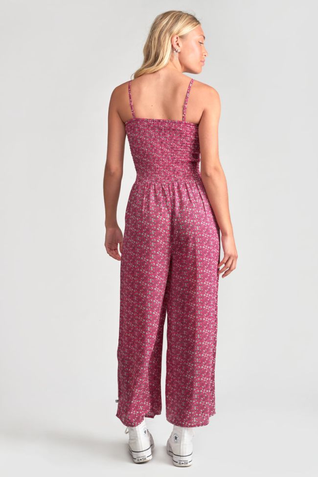 Combinaison pantalon Kassiagi à motif floral fushia