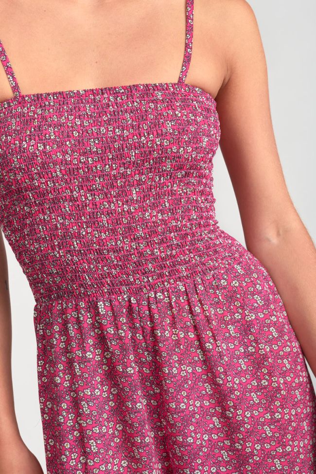 Combinaison pantalon Kassiagi à motif floral fushia