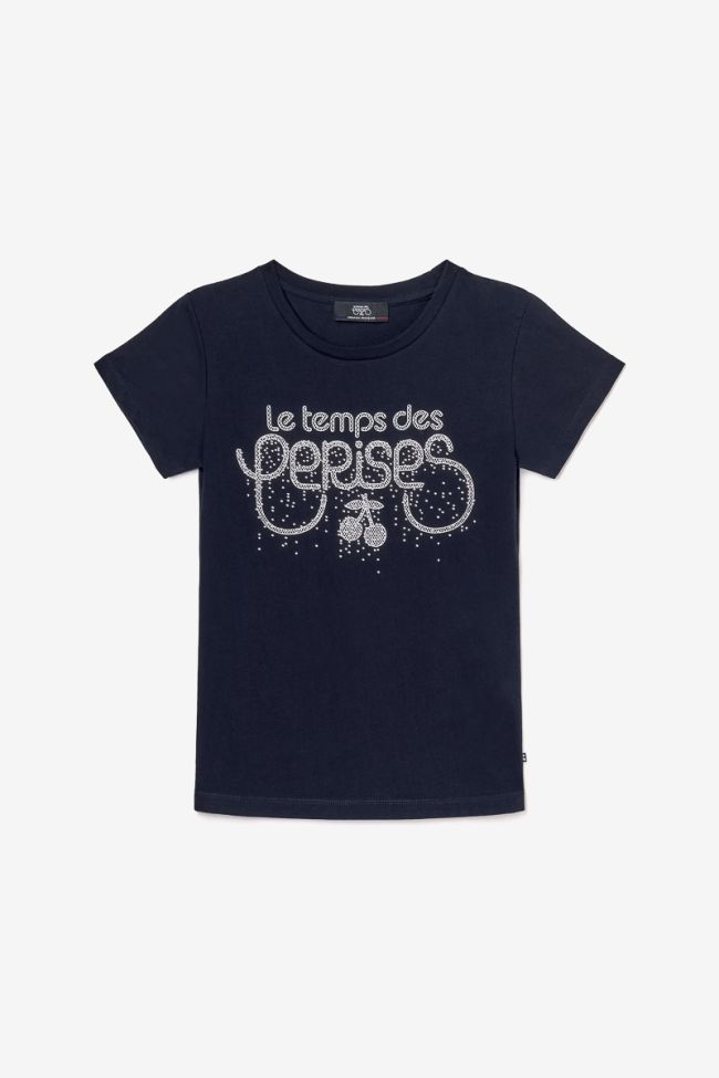 T-shirt Martygi bleu nuit imprimé