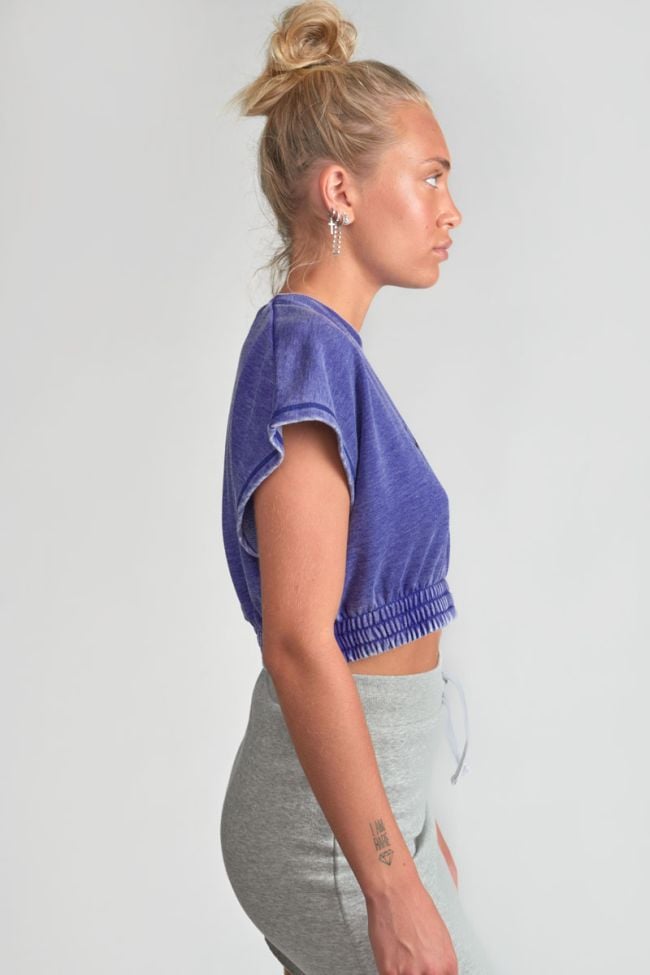 Sweat court Naellegi bleu