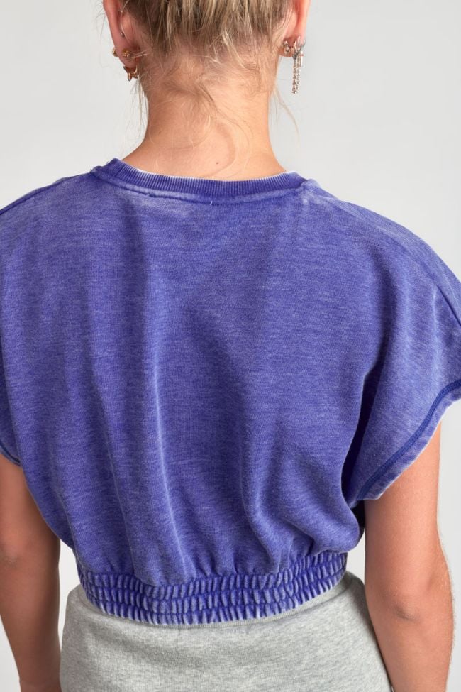 Sweat court Naellegi bleu