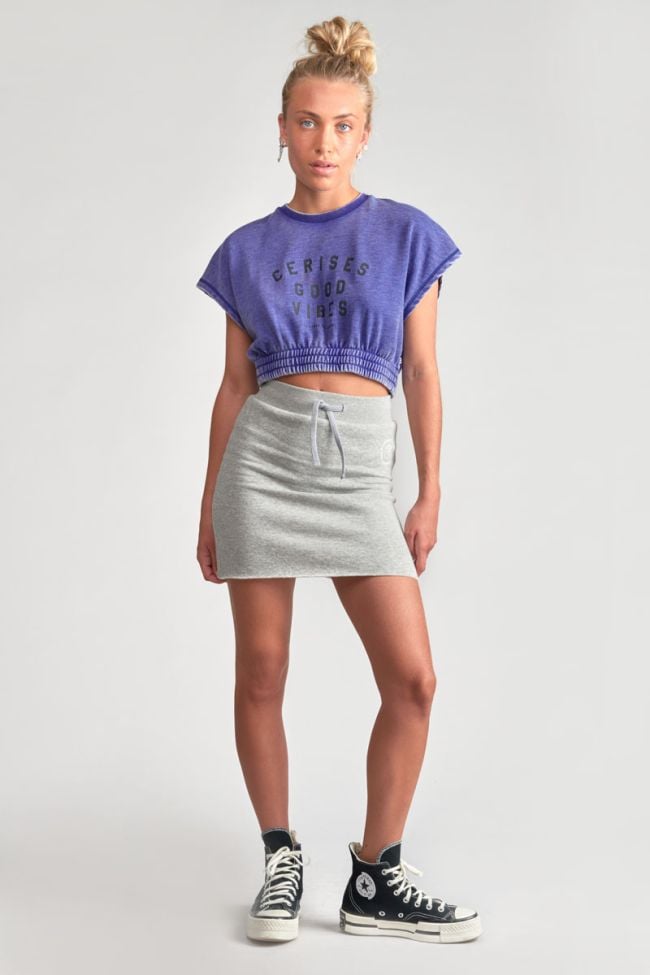 Sweat court Naellegi bleu