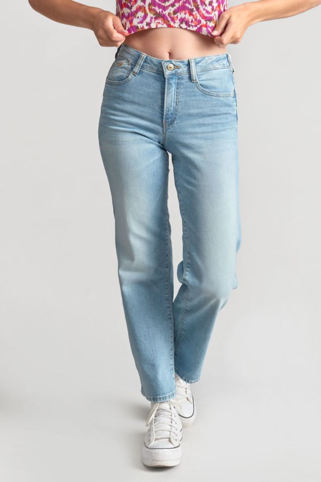 Jeans pulp regular taille haute bleu N°5