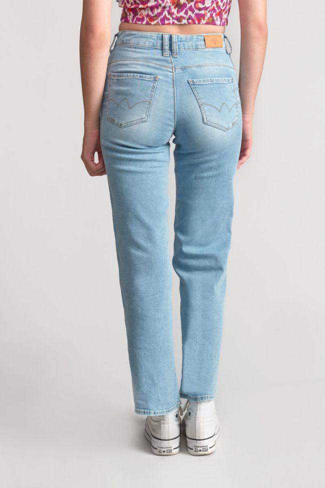Jeans pulp regular taille haute bleu N°5