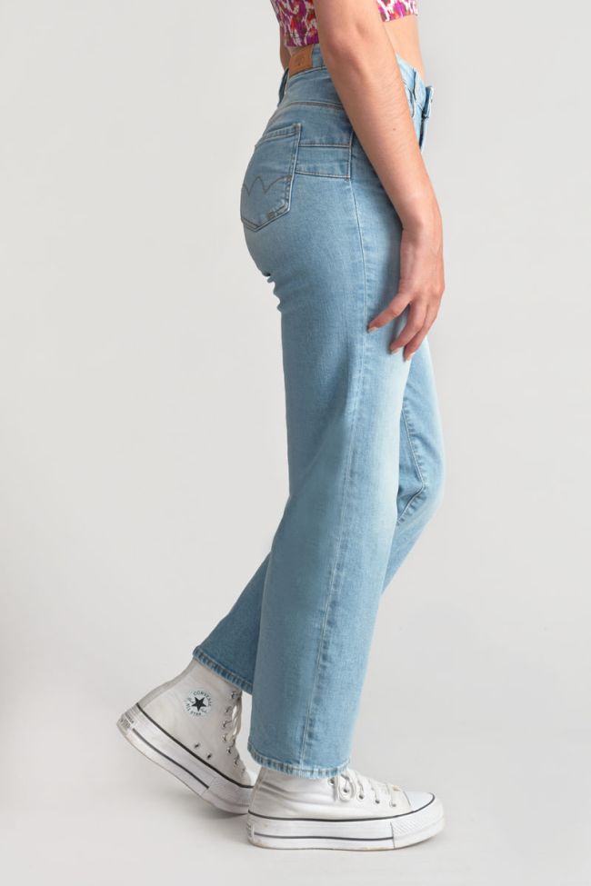 Jeans pulp regular taille haute bleu N°5