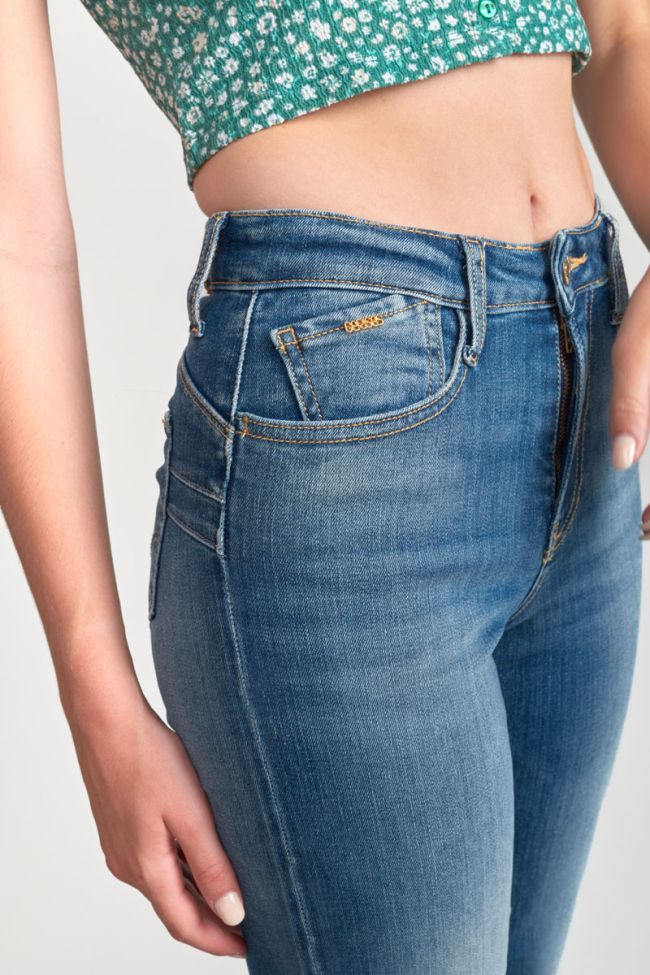 Jeans pulp regular taille haute bleu N°3