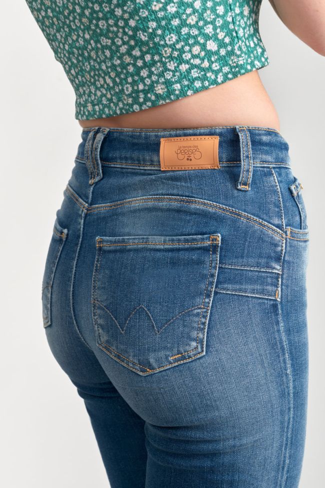 Jeans pulp regular taille haute bleu N°3