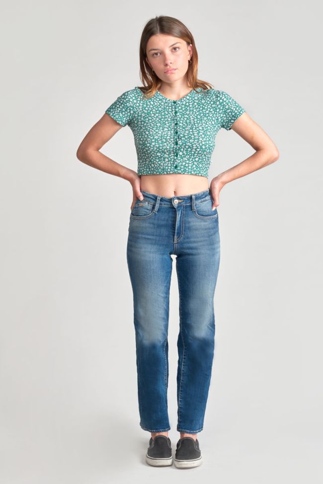 Jeans pulp regular taille haute bleu N°3