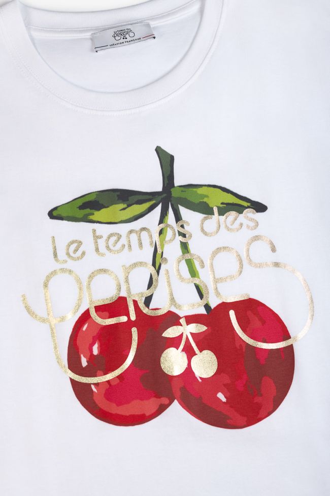 T-shirt Rahimgi blanc imprimé