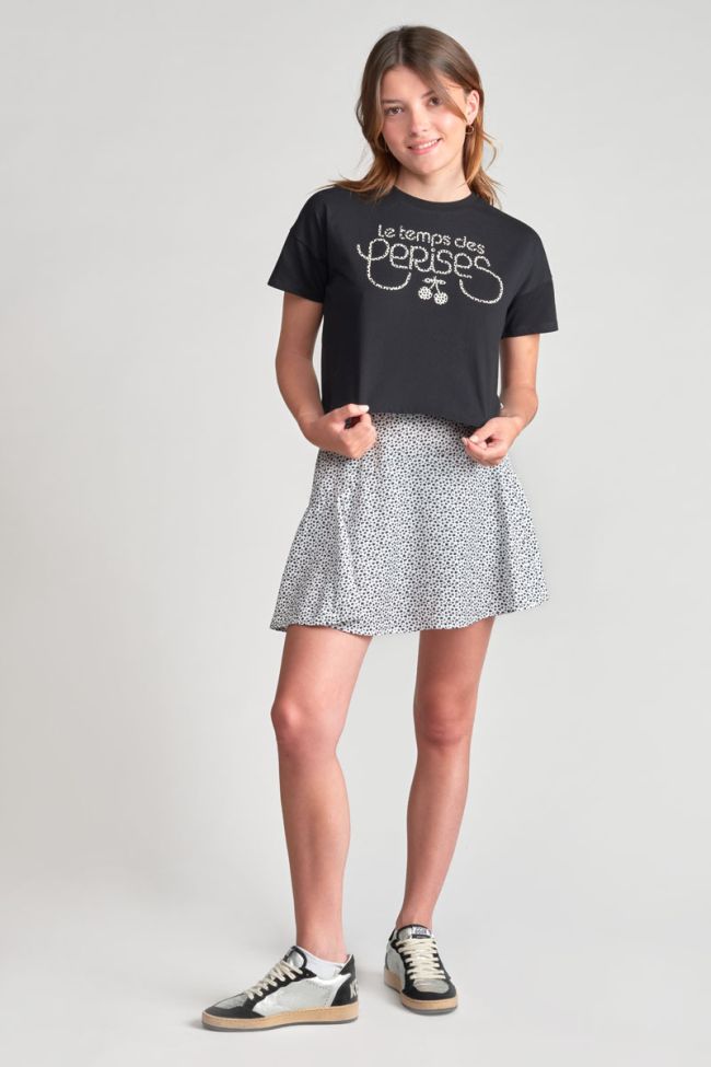 T-shirt court Wileygi noir imprimé