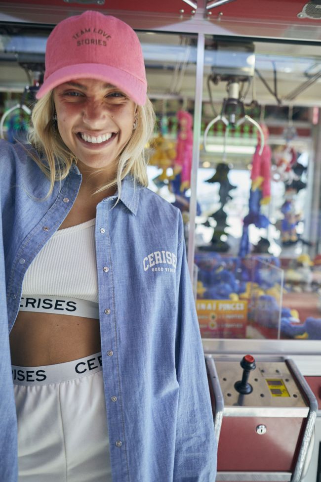 Chemise oversize Ziagi bleu denim