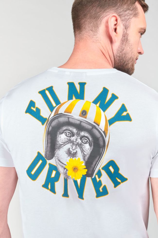 T-shirt Boyle blanc imprimé