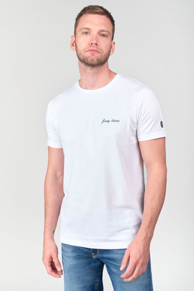 T-shirt Boyle blanc imprimé