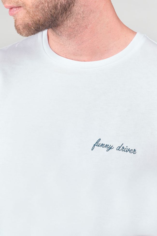 T-shirt Boyle blanc imprimé