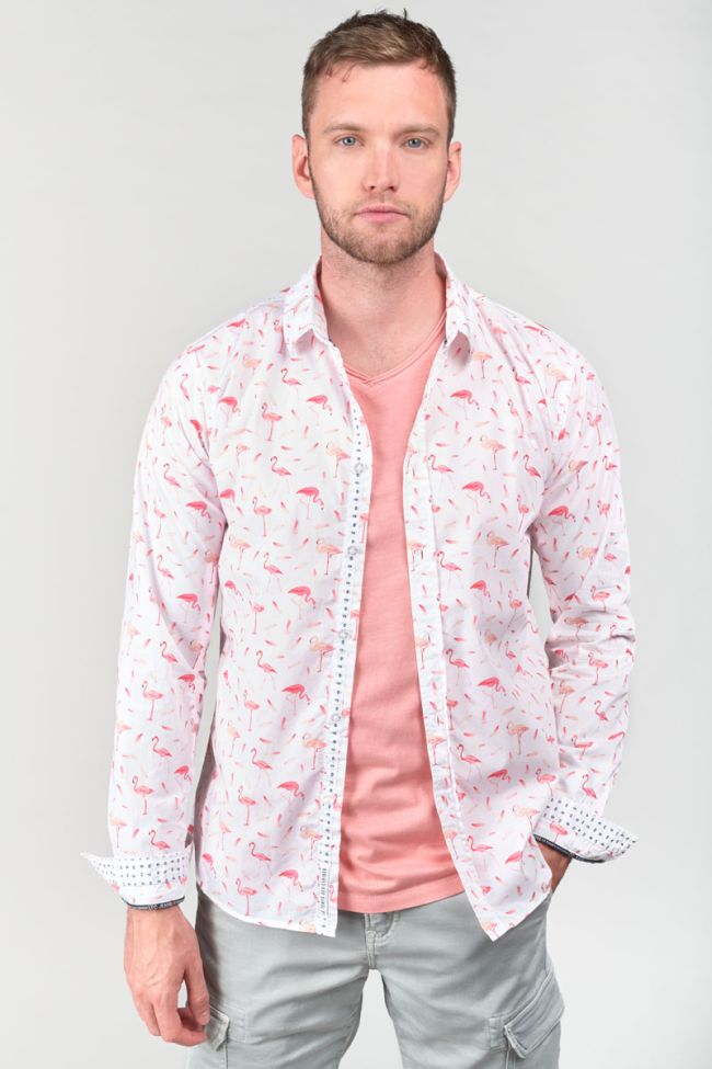 Chemise Flamas blanche à motif