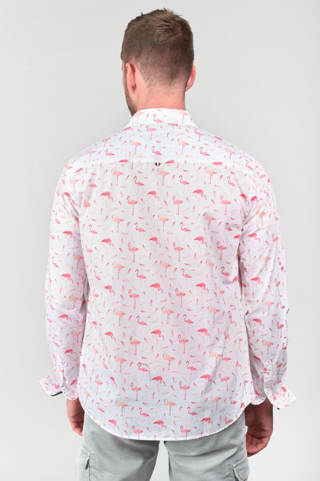 Chemise Flamas blanche à motif